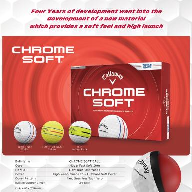 CALLAWAY CHROME SOFT Triple Trackball  Chrome Soft มอบประสิทธิภาพที่โดดเด่